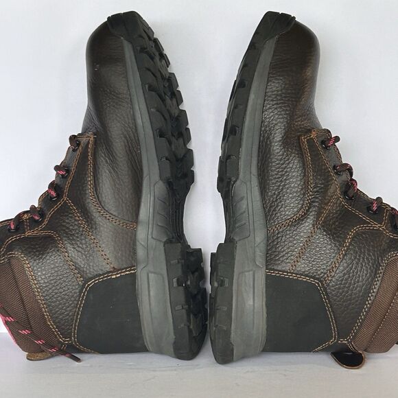 Wolverine Womens 8.5M Piper 6" Ankle Work Boots Safety Comp Toe Lace‎ Up Brown - Picture 9 of 14